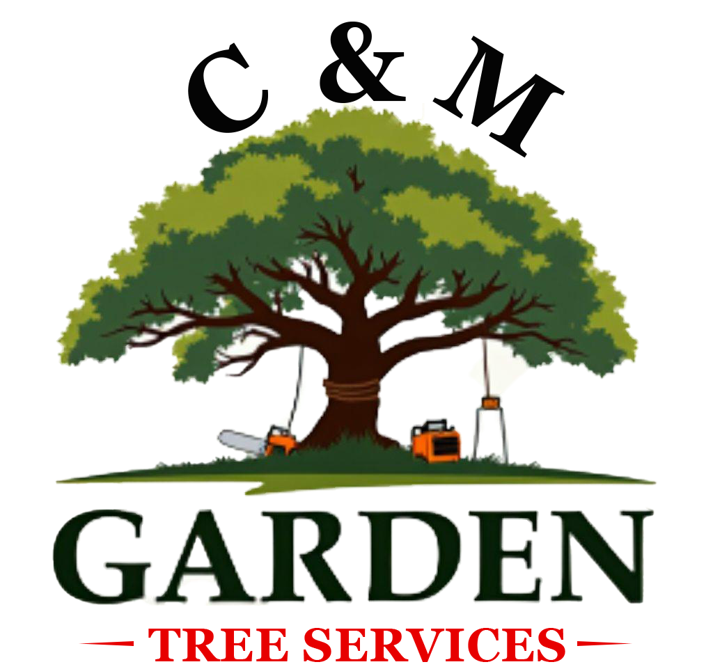 C&M garden tree services logo